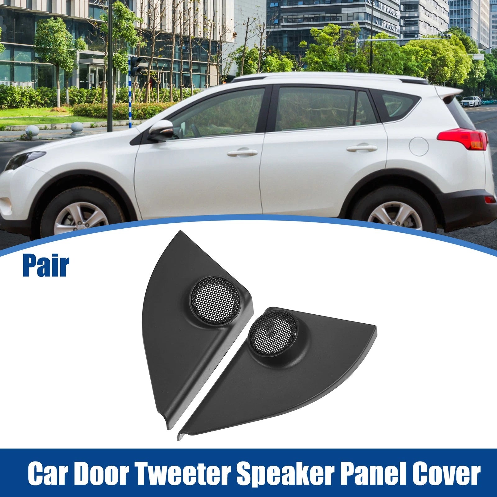Door Tweeter Speaker Panel Cover Trim Pair for Toyota RAV4 (2013–2018)