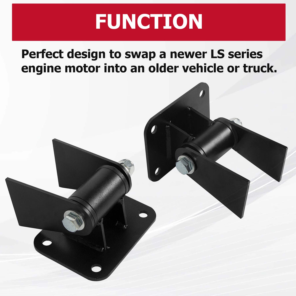 LS Engine Motor Mounts Conversion Swap for LS1 LS2 LS3 LS6 LS7 (Universal)