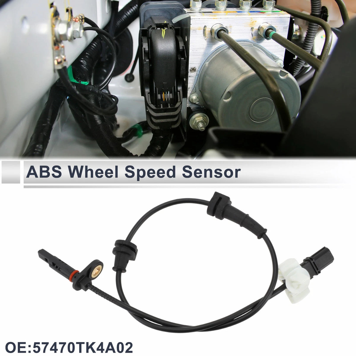 ABS Wheel Speed Sensor No. 57470TK4A02 for Acura TL (2004–2008) Rear Right