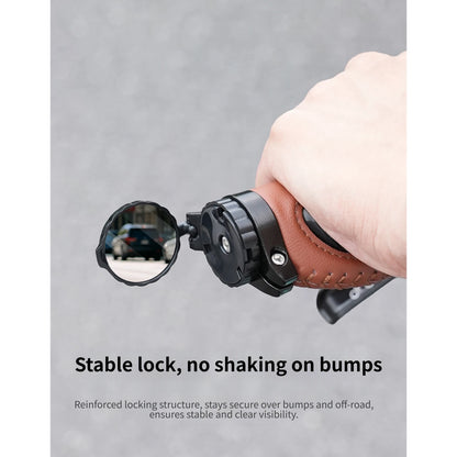 Stable Lock Rearview Mirror for 21-22mm Bike Handlebars (360 Adjustable)