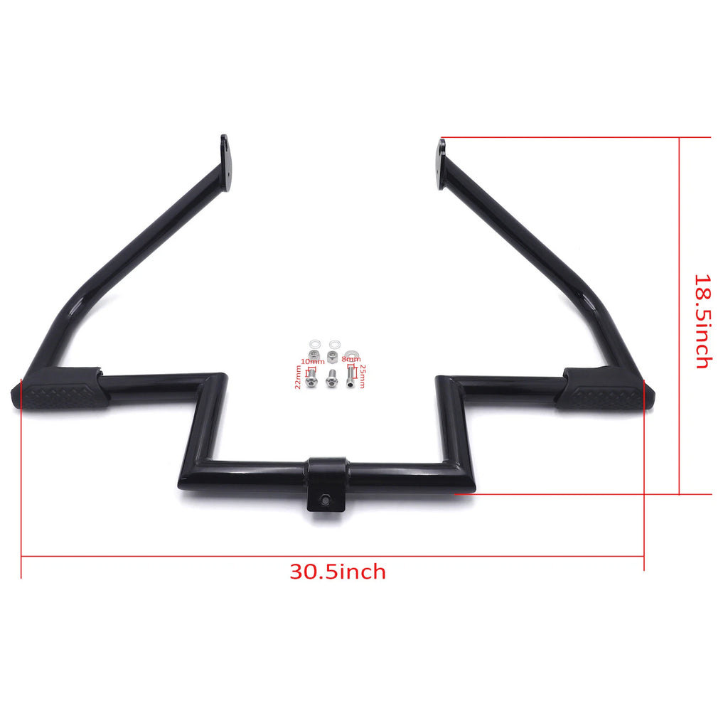 Black Engine Guard Highway Crash Bar Protector for H-D Touring (1997–2008)