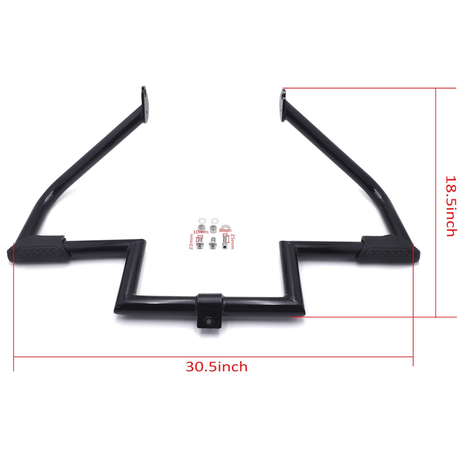 Black Engine Guard Highway Crash Bar Protector for H-D Touring (1997–2008)