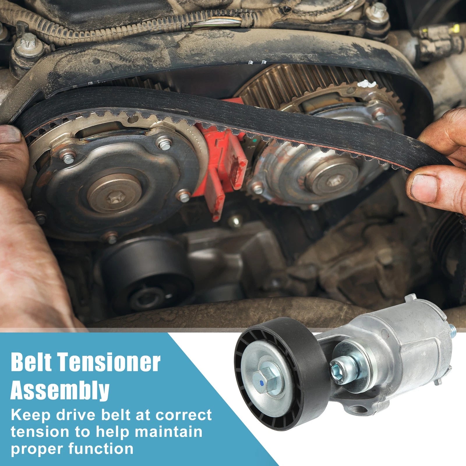 Belt Tensioner Pulley Assembly Replacement for Volkswagen Beetle (2006–2010)