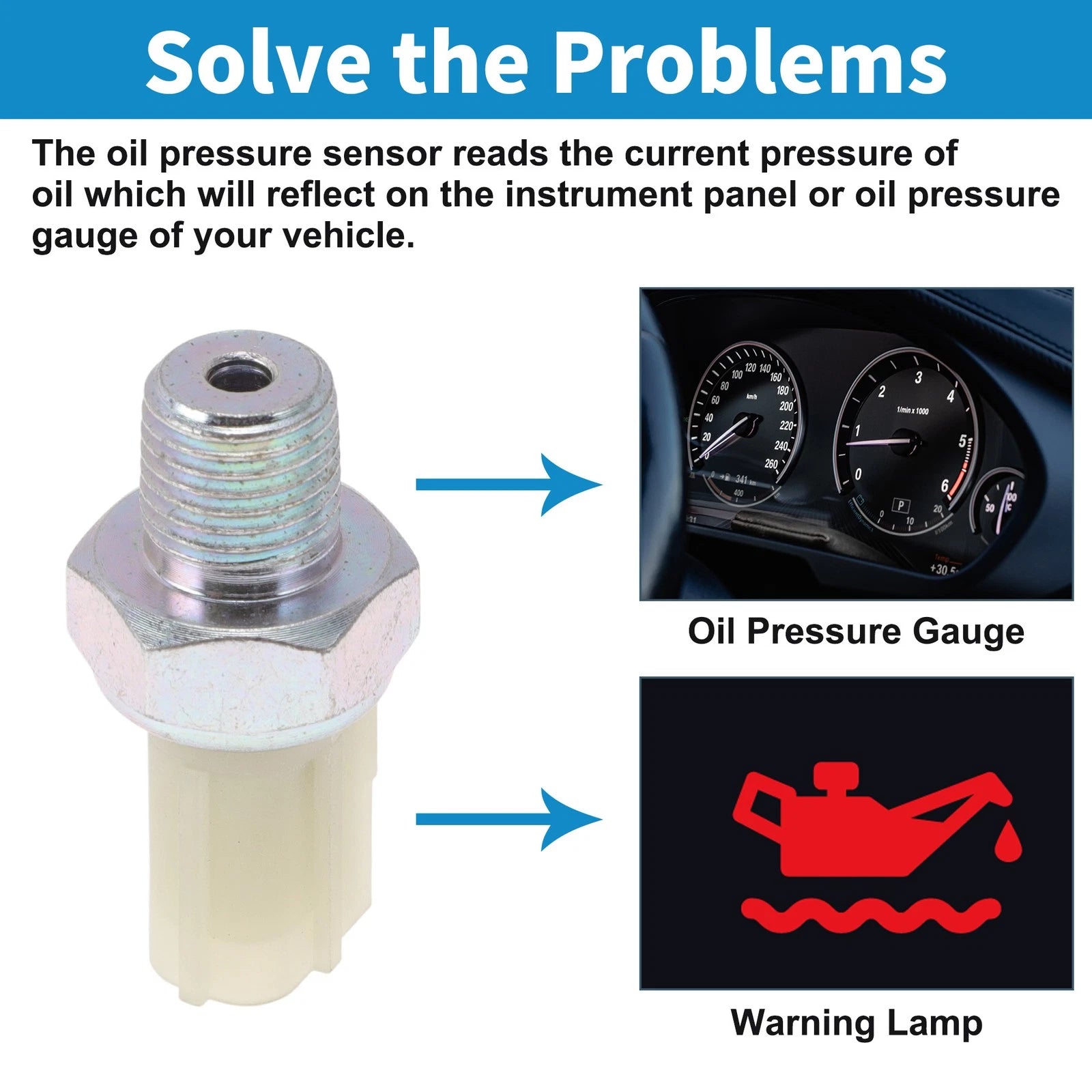 Engine Oil Pressure Sensor for Ford Courier (2009–2012) No.GC3Z9278B