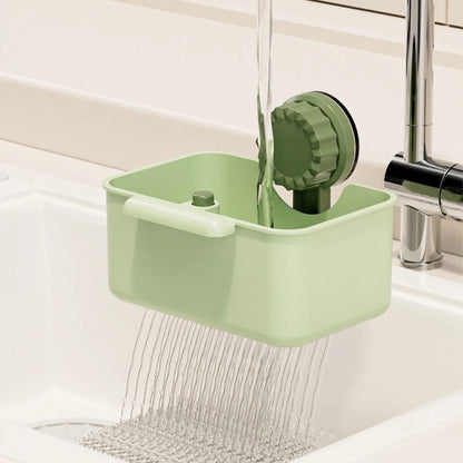 Rotating Suction Drain Basket for Kitchen Sink (One Touch Bottom Opening)