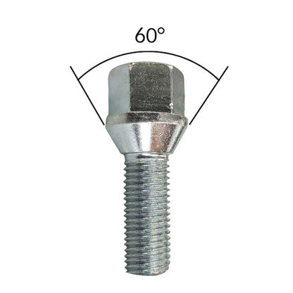 Tapered Collar M12x1.25 Wheel Bolts For Wheel Replacement Protective Finish