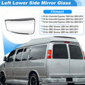 Left Lower Side View Mirror Glass for Chevrolet Express 1500 (2003–2014)