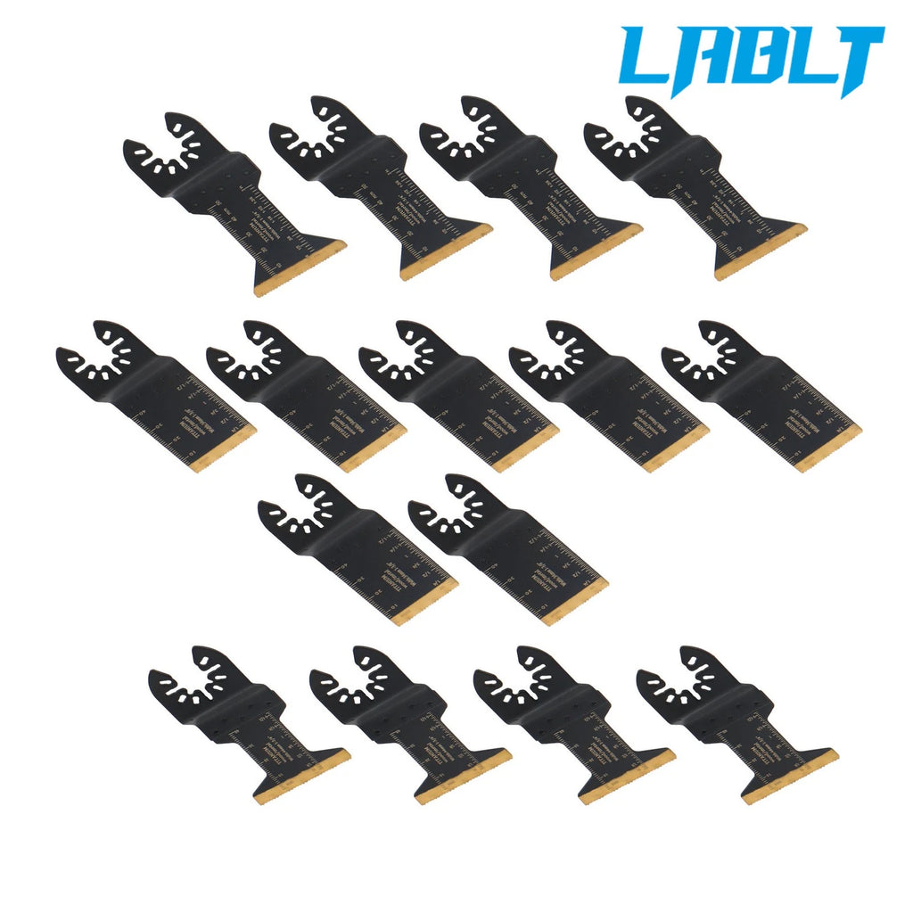 15 PCS Titanium Oscillating Saw Blades for Universal Use
