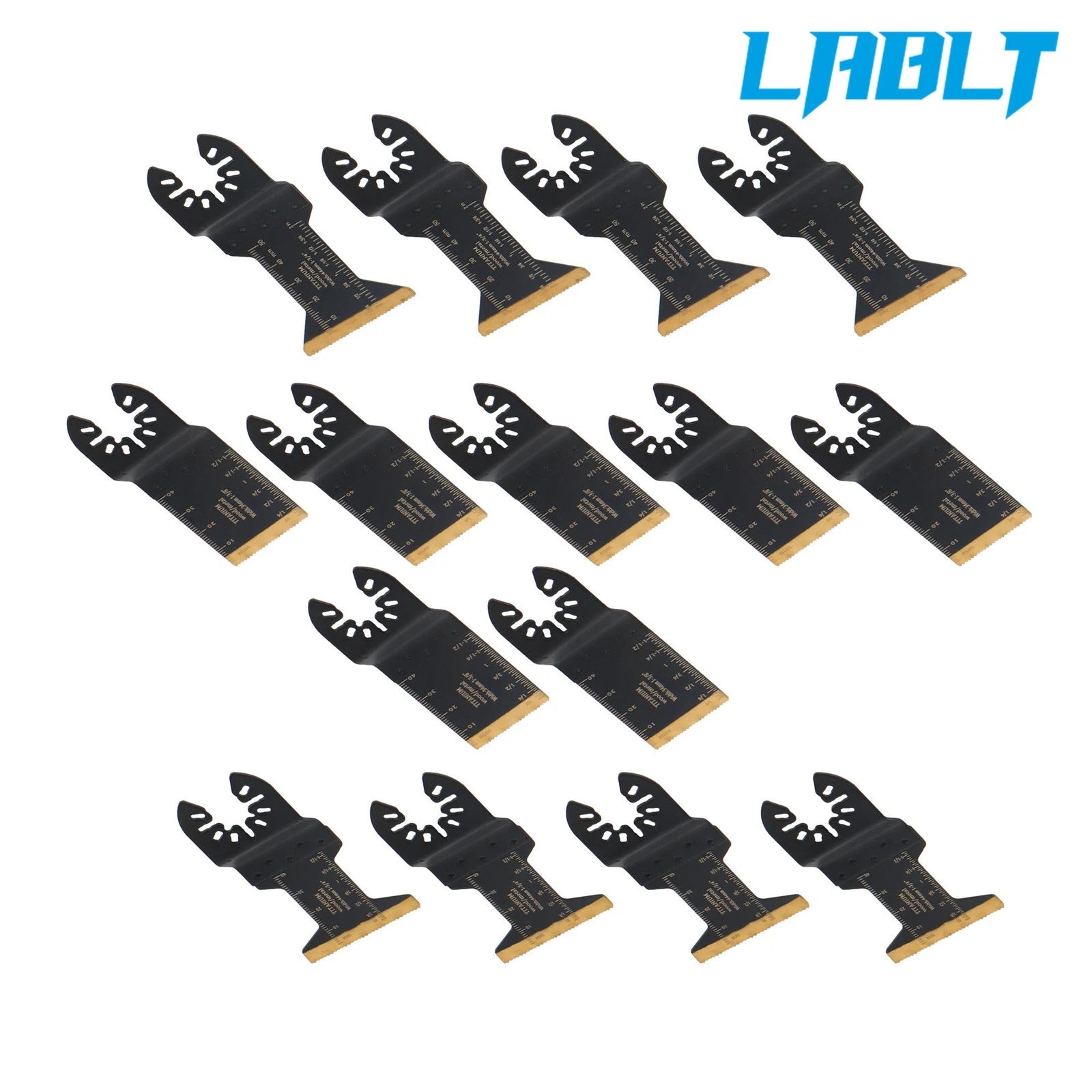 15 PCS Titanium Oscillating Saw Blades for Universal Use