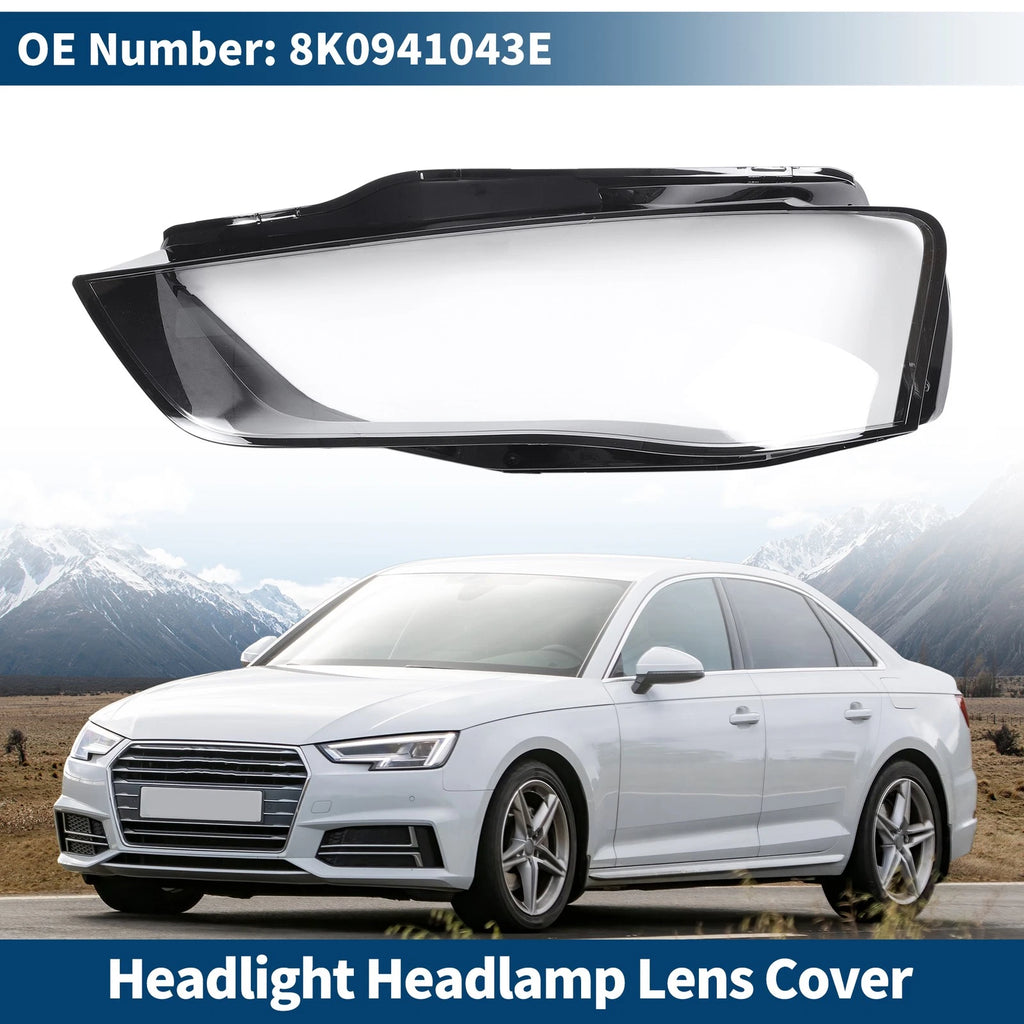 Front Left Headlight Lens Cover for Audi A4 (2013–2019)