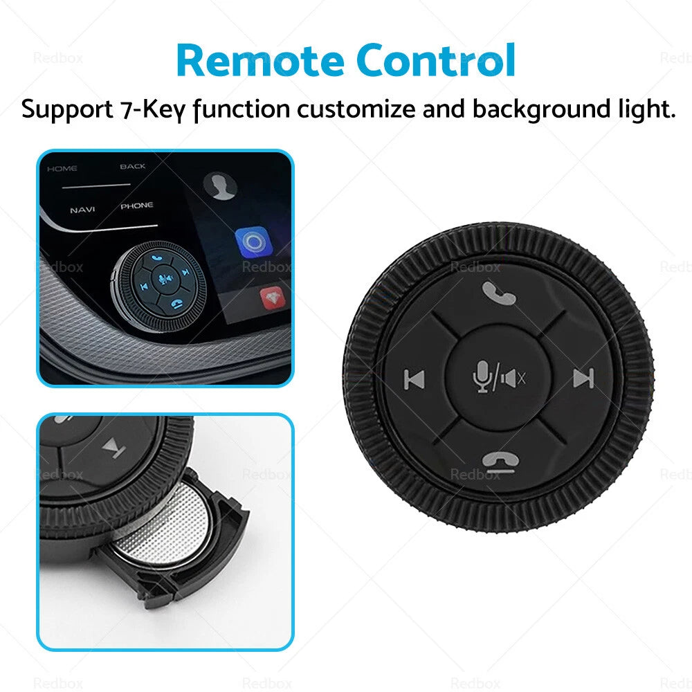 Wireless Steering Wheel Remote Control for Universal Cars (7 Keys)