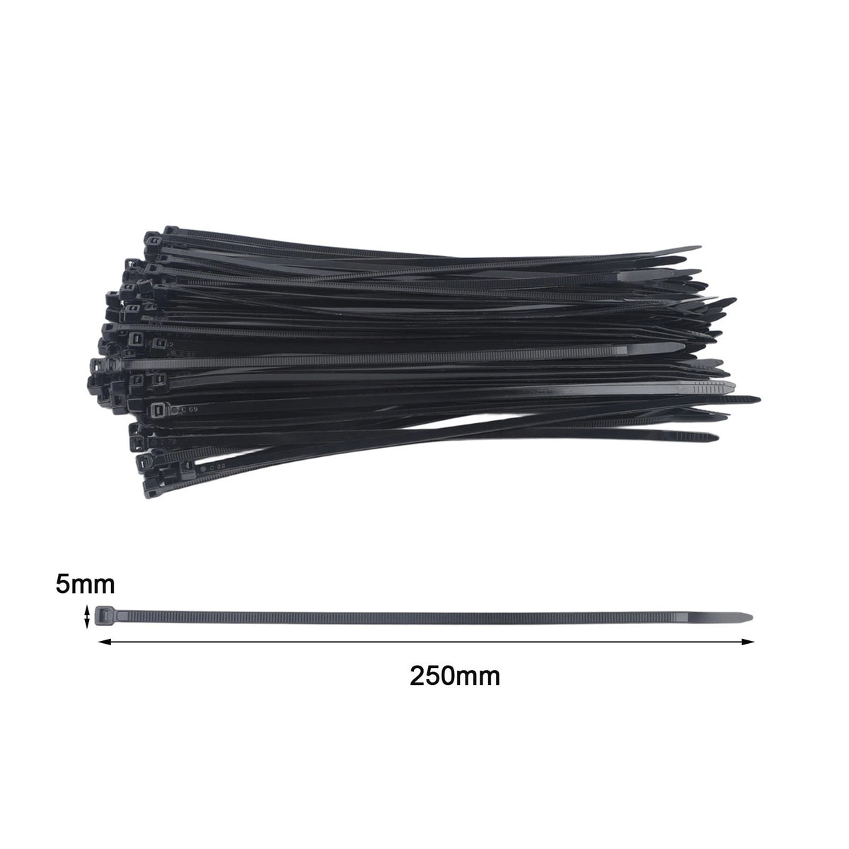 100pcs Nylon Cable Ties for Multiple Uses