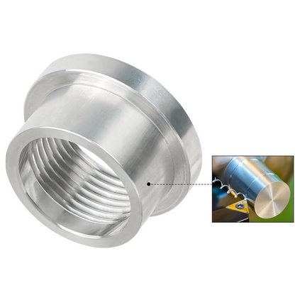 2Pcs Weld On Flange Fitting Bung Adapter 3/8 NPT Female Aluminum