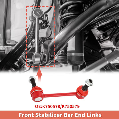 2pcs Front Sway Bar Links Stabilizer Link Kit for Jeep Grand Cherokee (2011–2021)