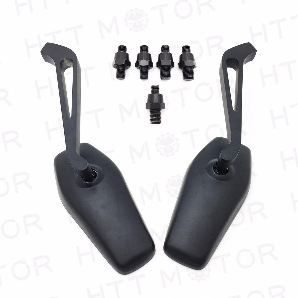 Rearview Mirrors for Universal Motorcycles (8mm 10mm) Black