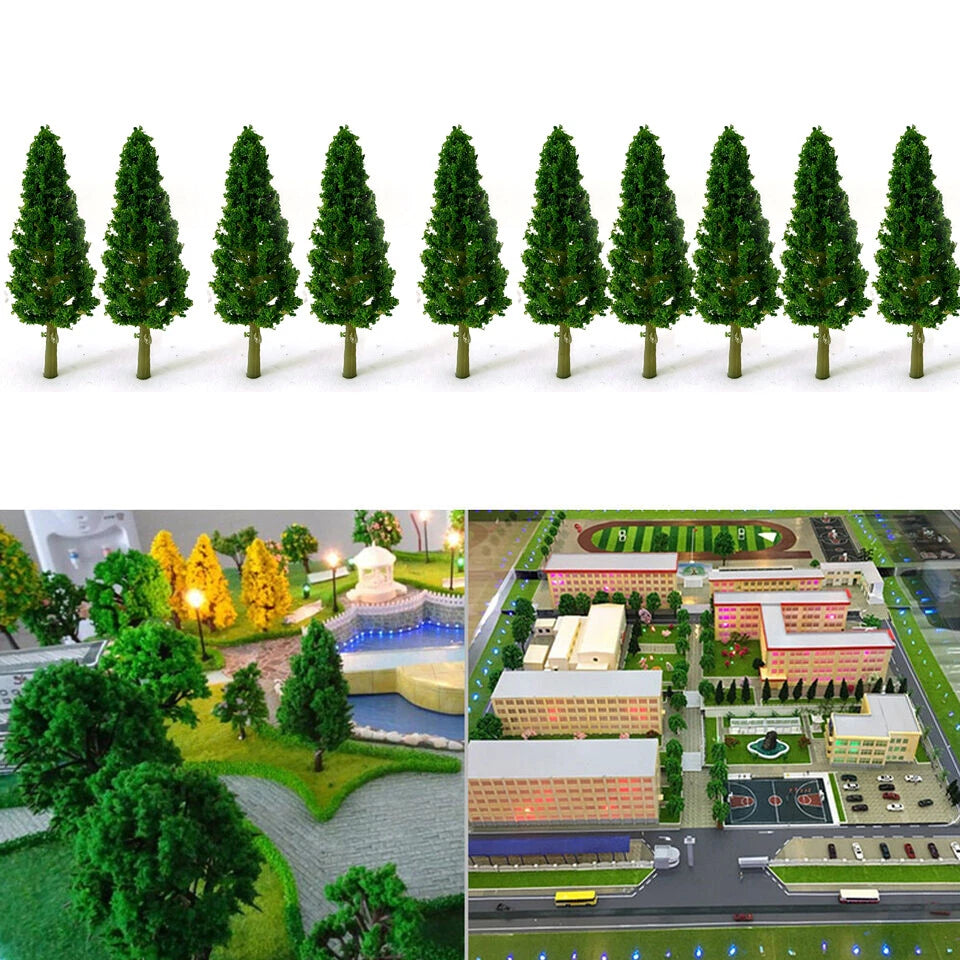 50Pcs Model Trees for HO Scale Train Railroad Diorama Landscape