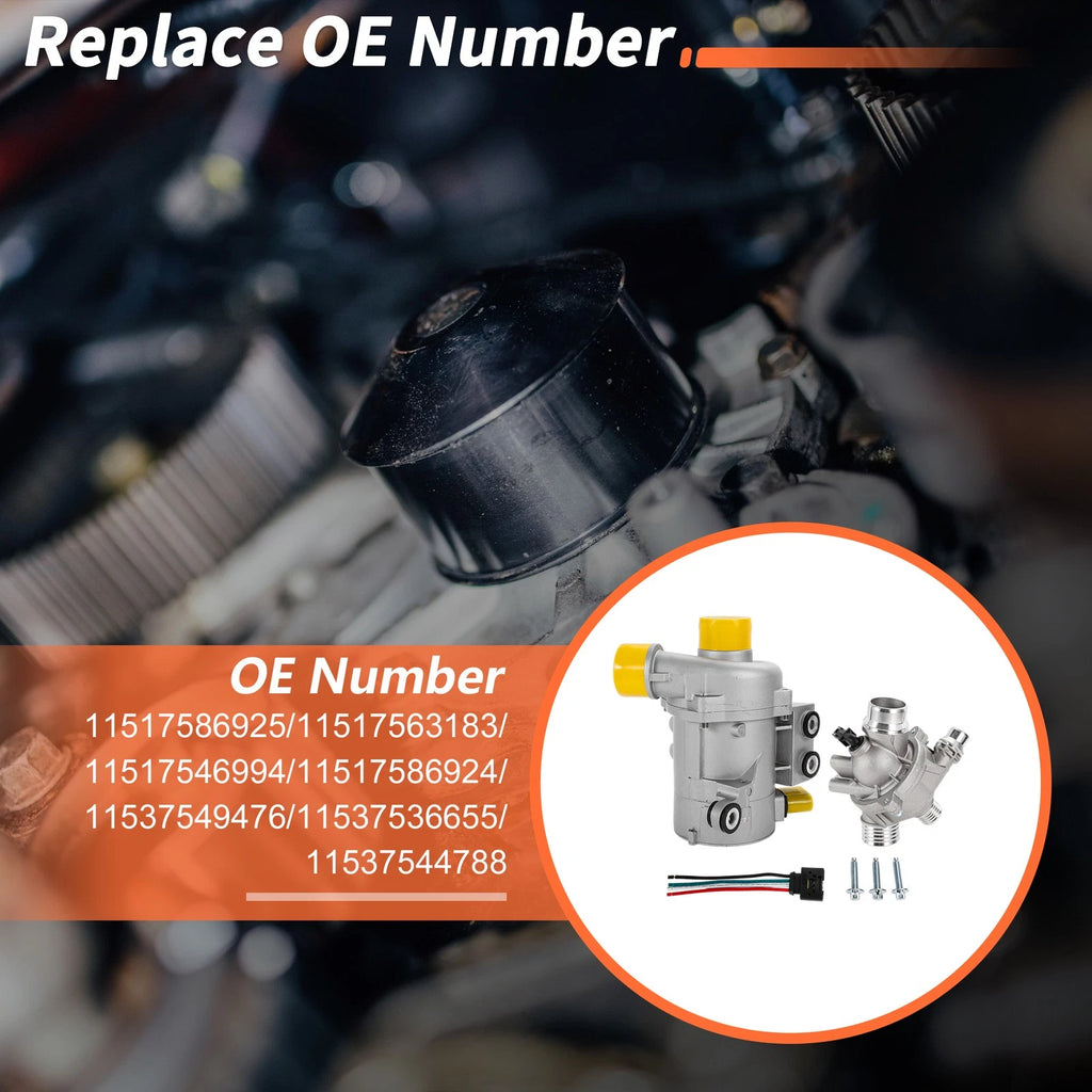 Electric Engine Water Pump Replacement for BMW 3 Series 323i Sedan (2007–2013)