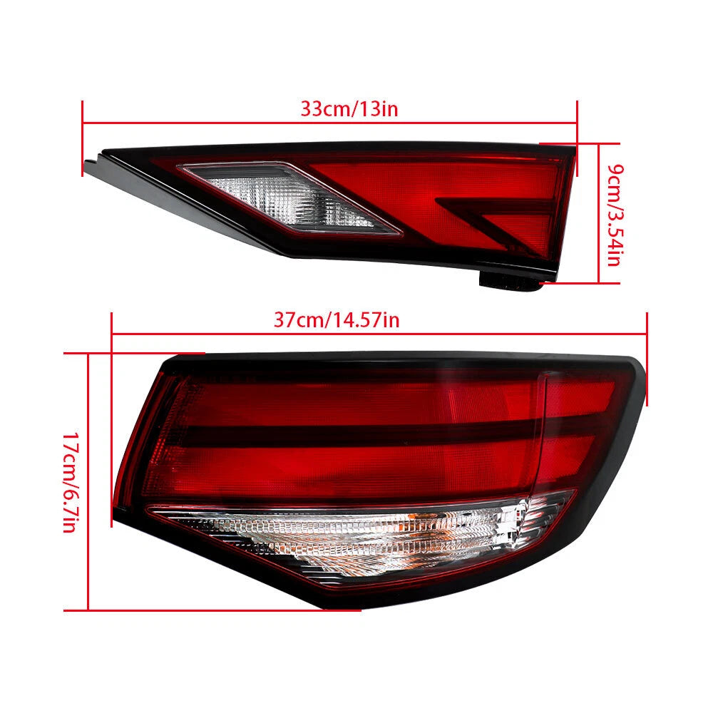 Taillight Assembly for Nissan Sentra (2021–2023) Right Outer + Inner