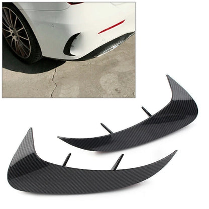 Carbon Look Rear Bumper Fins for Benz A Class V177 A220 (2019–Present)