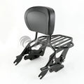 Backrest Sissy Bar with Rack 4-Point Docking Kit for Harley Touring (2009–2013)