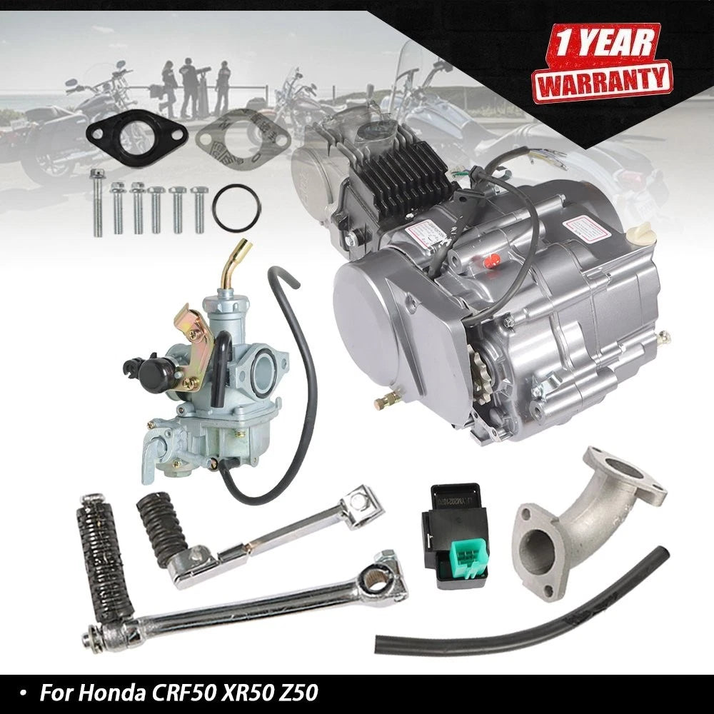 125cc 4-Stroke Cylinder Engine Motor for Honda CRF50 CRF70 XR50 CT70 (2004–2023)