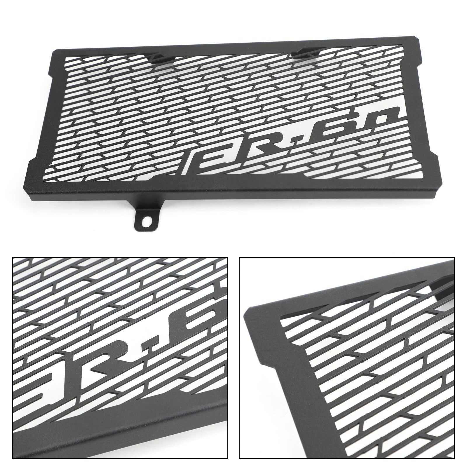 Black Radiator Grill Guard Protector for Kawasaki ER-6F / ER-6N (2012–2016)