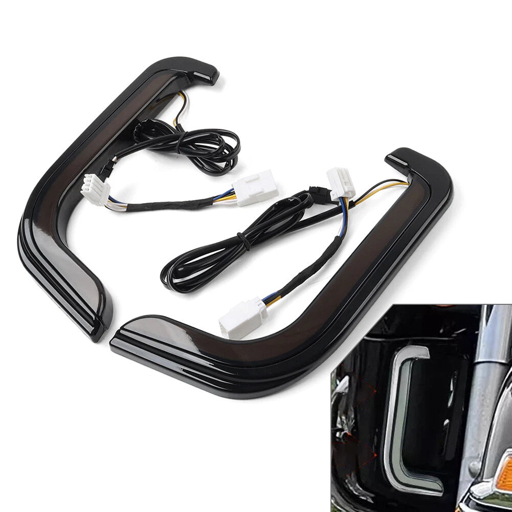 Turn Signal Light Fairing Lower Grill for Harley Electra Street Road Glide (1996–2013)