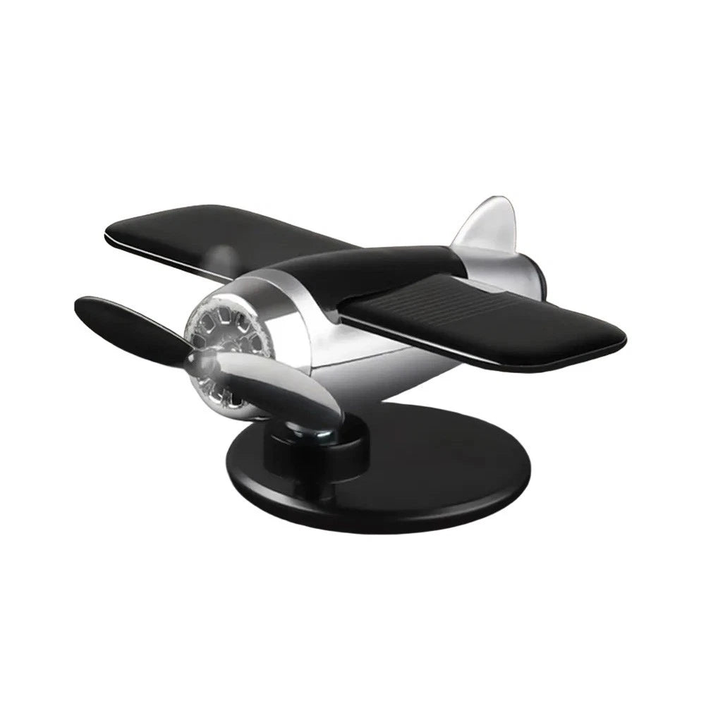 Solar Powered Airplane Ornament for Car Dashboard (2010–2023)