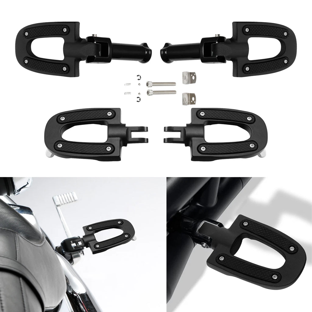 Driver Passenger Footpegs with Bracket for Harley Softail (2018–2023)