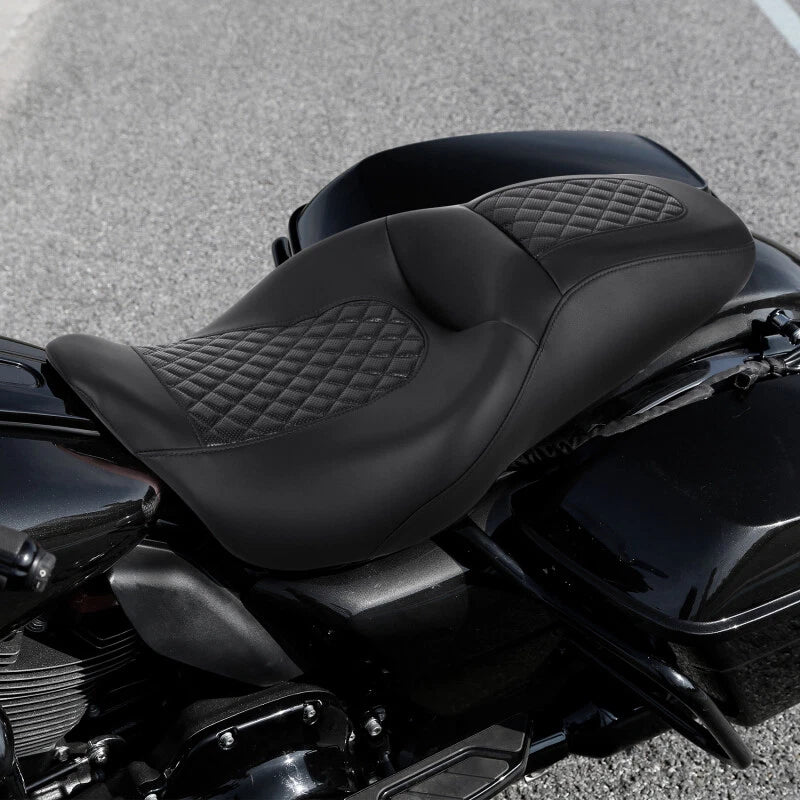 Driver & Passenger Seat for Harley Touring Street Glide FLHX (2009–2023) Black