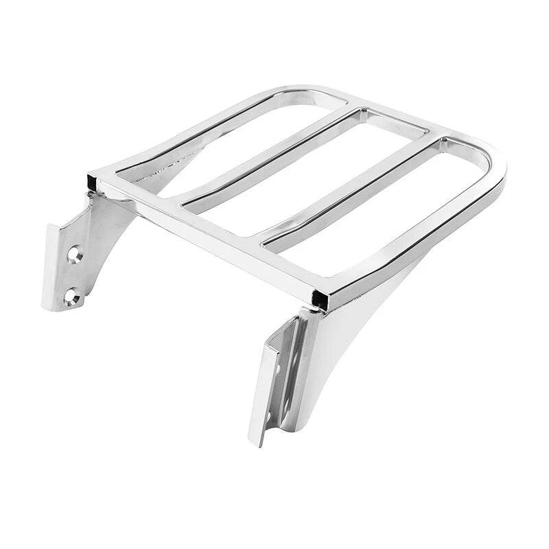 Chrome Sissy Bar Backrest Luggage Rack for Harley Dyna