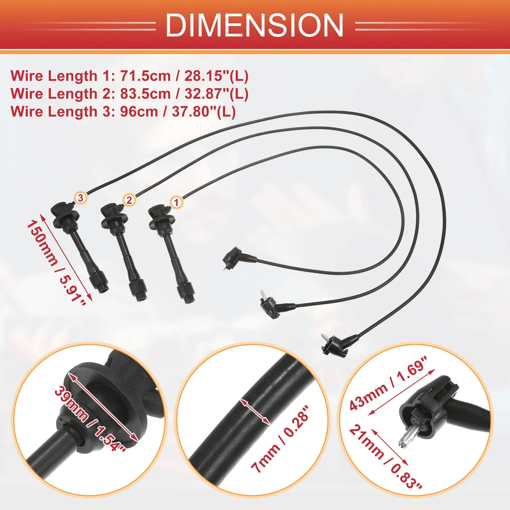 Spark Plug Wire Set with Ignition Coil for Lexus ES300 (1996–2003)