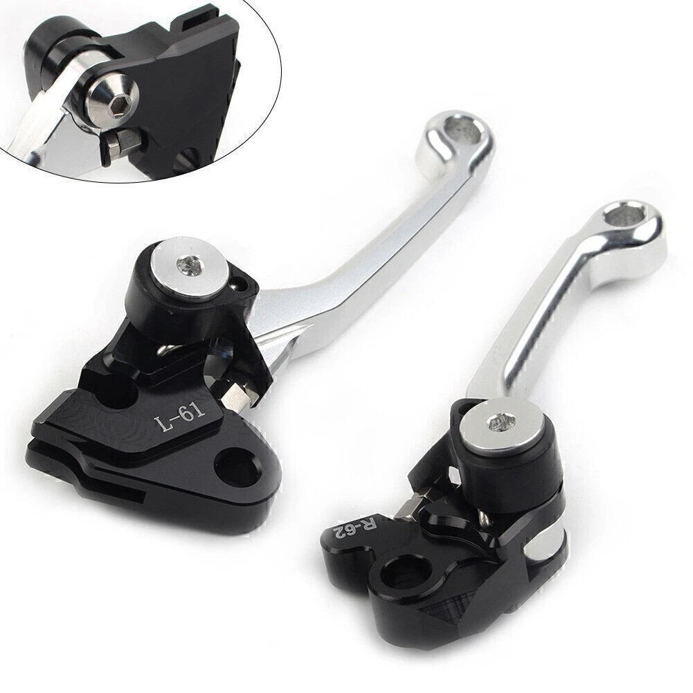 Brake Lever Clutch Lever Set for Kawasaki KX450F (2006–2012) Silver