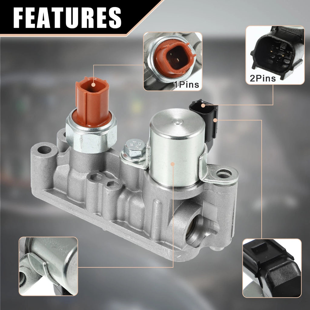 Engine Variable Timing Solenoid Assembly with Gasket Bolts Set for Honda (2001–2011)