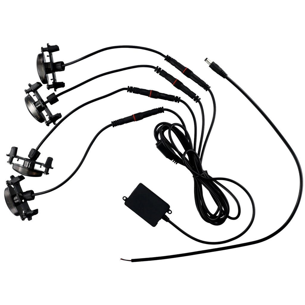 4X Grille Light Kit for - Low Power ABS Plastic