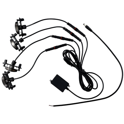 4X Grille Light Kit for - Low Power ABS Plastic