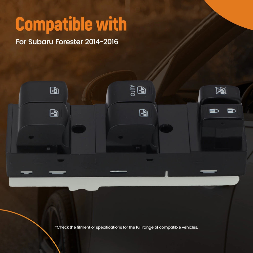 Front Left Window Switch for Subaru Forester (2014–2016) 83071SG040 16+3 Pin Black