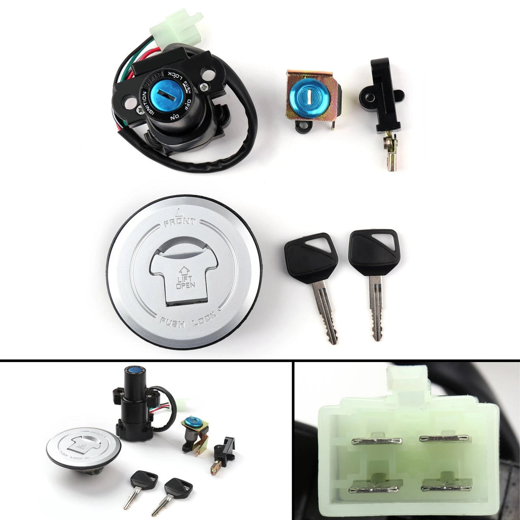 Ignition Switch Lock & Fuel Gas Cap Set for Honda XLV650 XL650 (2000–2006)