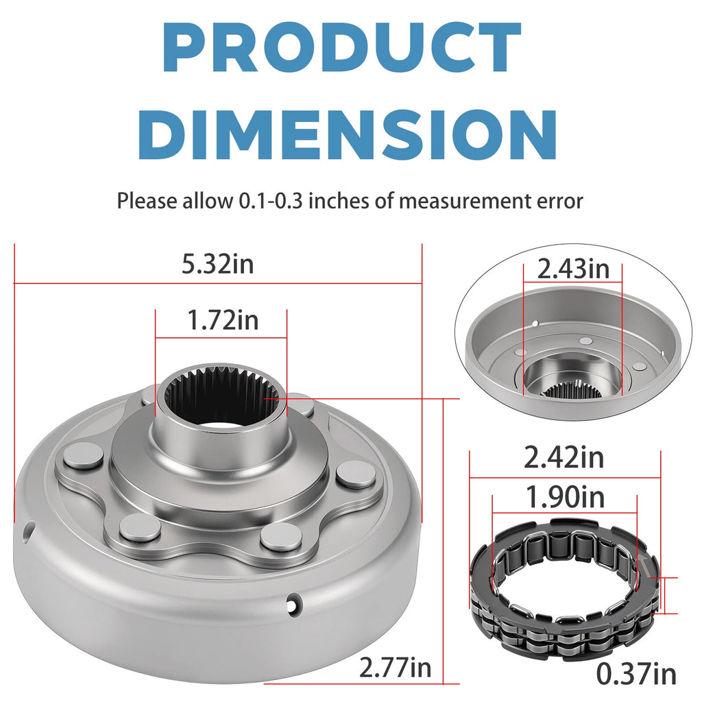 Centrifugal Carrier & Bearing for Honda Rancher 350 TRX350FM (2000–2006)
