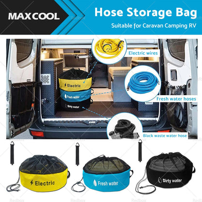 3X Hose Bag Storage for Caravan Camping RV