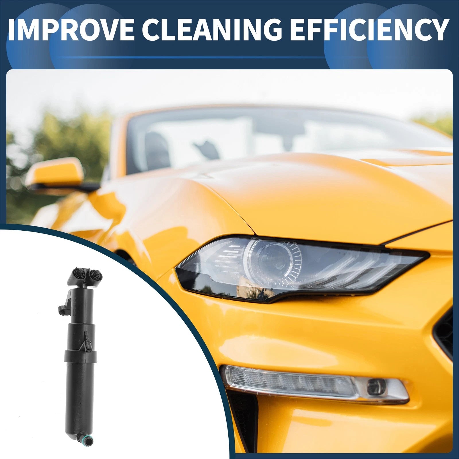 Front Passenger Headlight Washer Nozzle Replacement for Mercedes-Benz C230 (2008–2009)