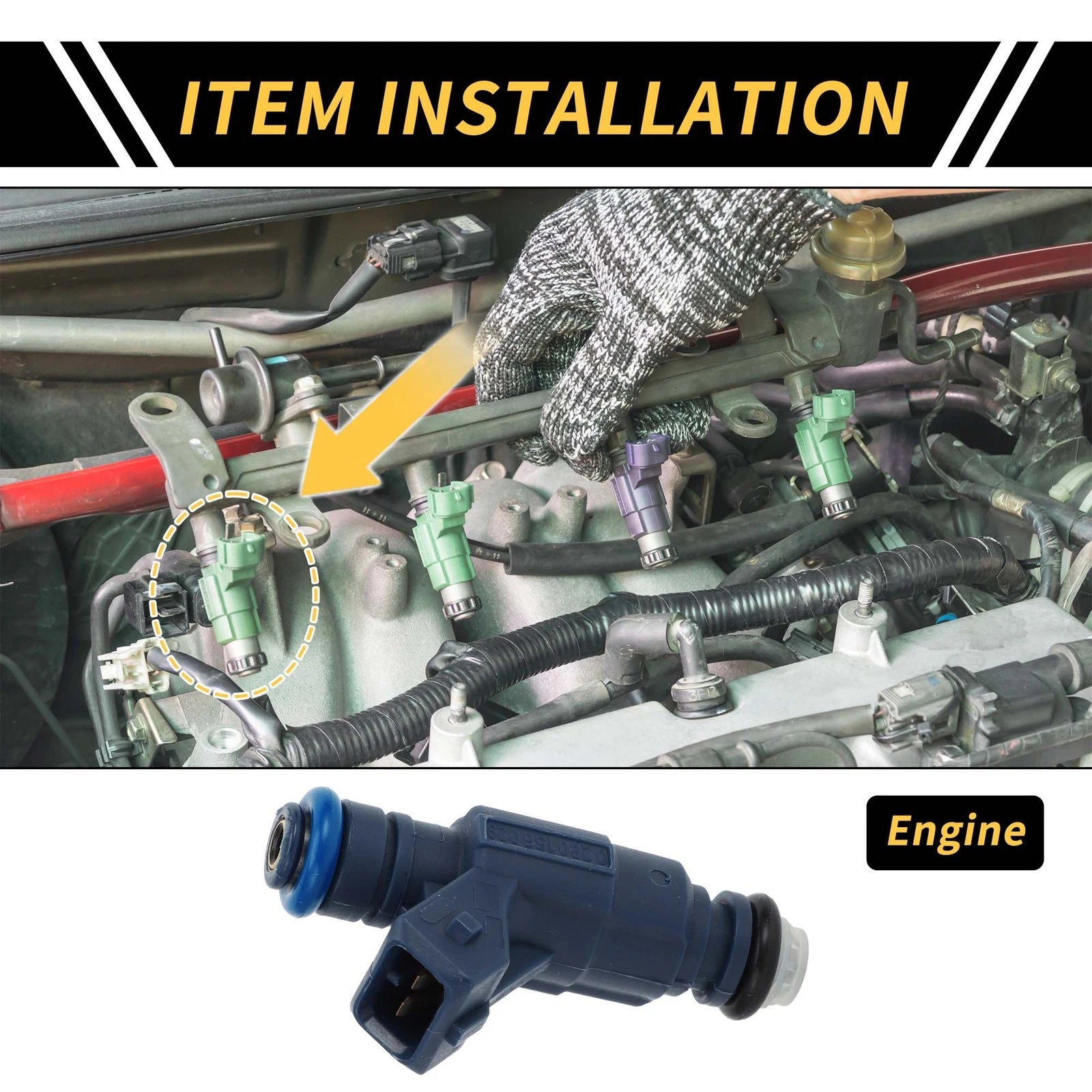 Fuel Injector Replacement for Ford Explorer 2002–2003 Fuel Injection Nozzle