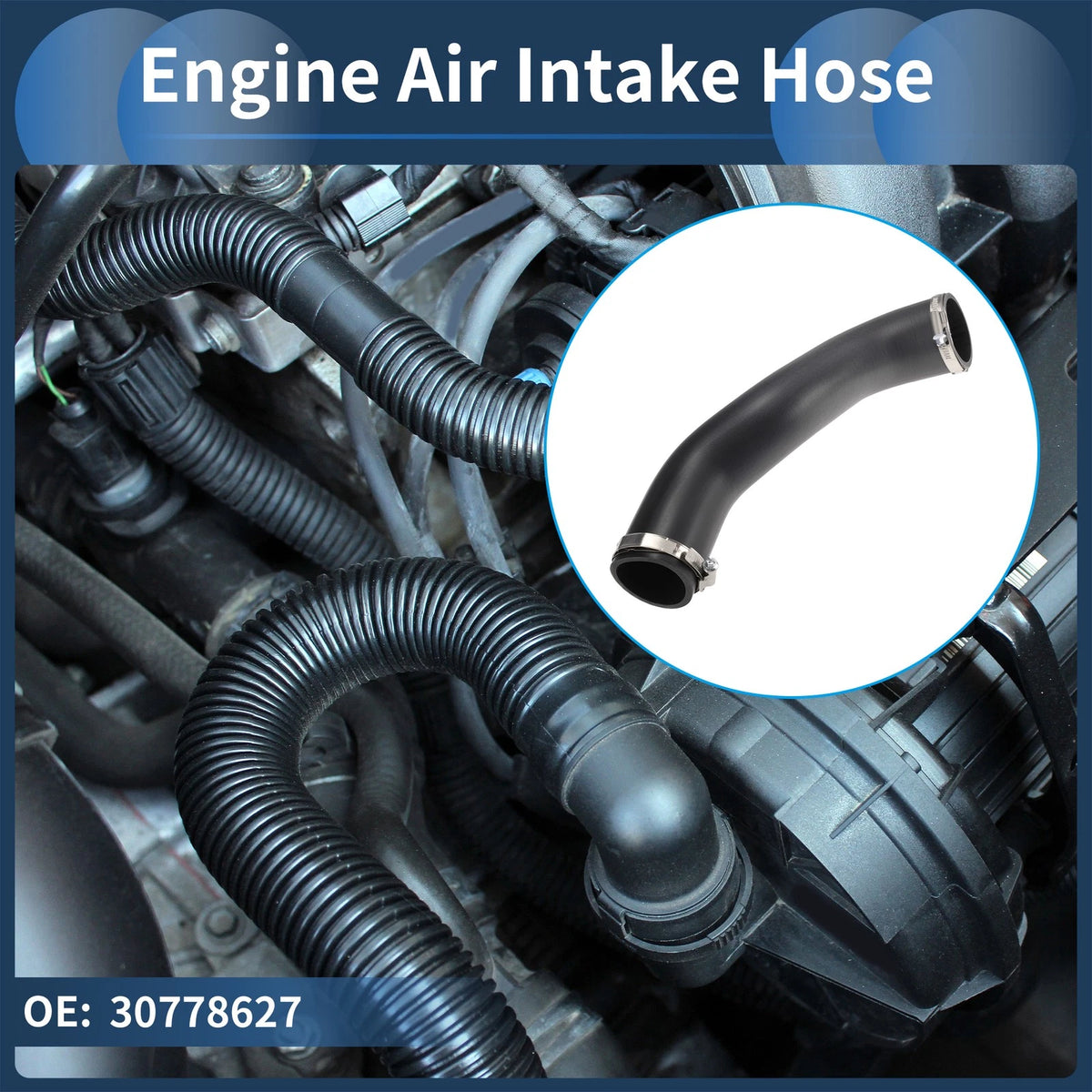 Set of 1 Engine Air Intake Hose for Volvo S60 I (2000–2010) No. 30778627