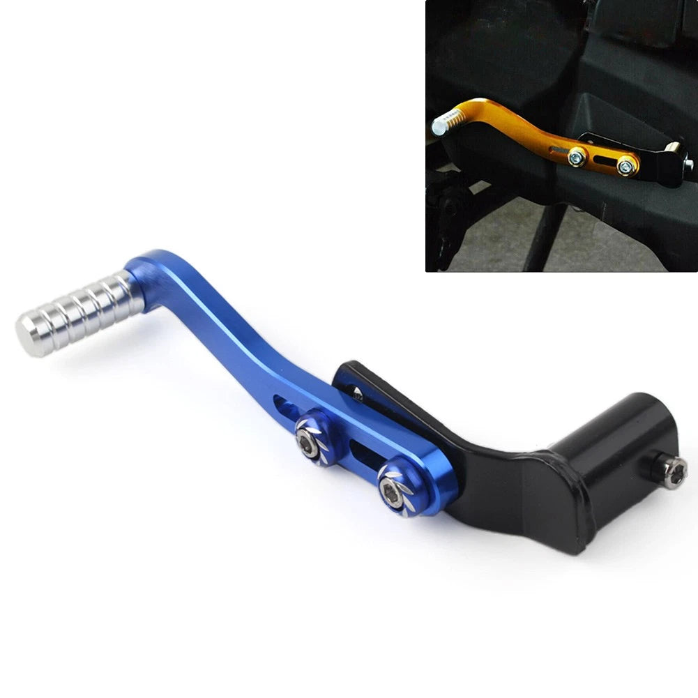 CNC Gear Shift Lever Footrest Pedal Shifter Blue Aluminum Universal