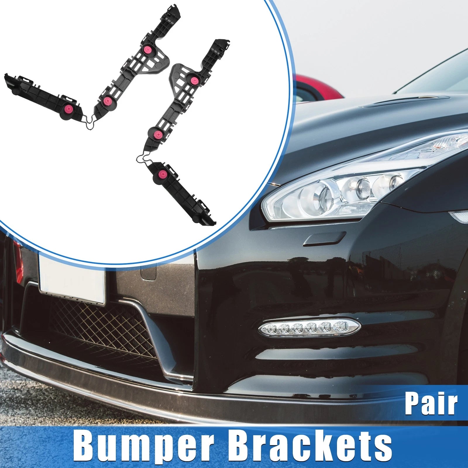 Rear Bumper Brackets Support Pair for Toyota Camry (2018–2022)