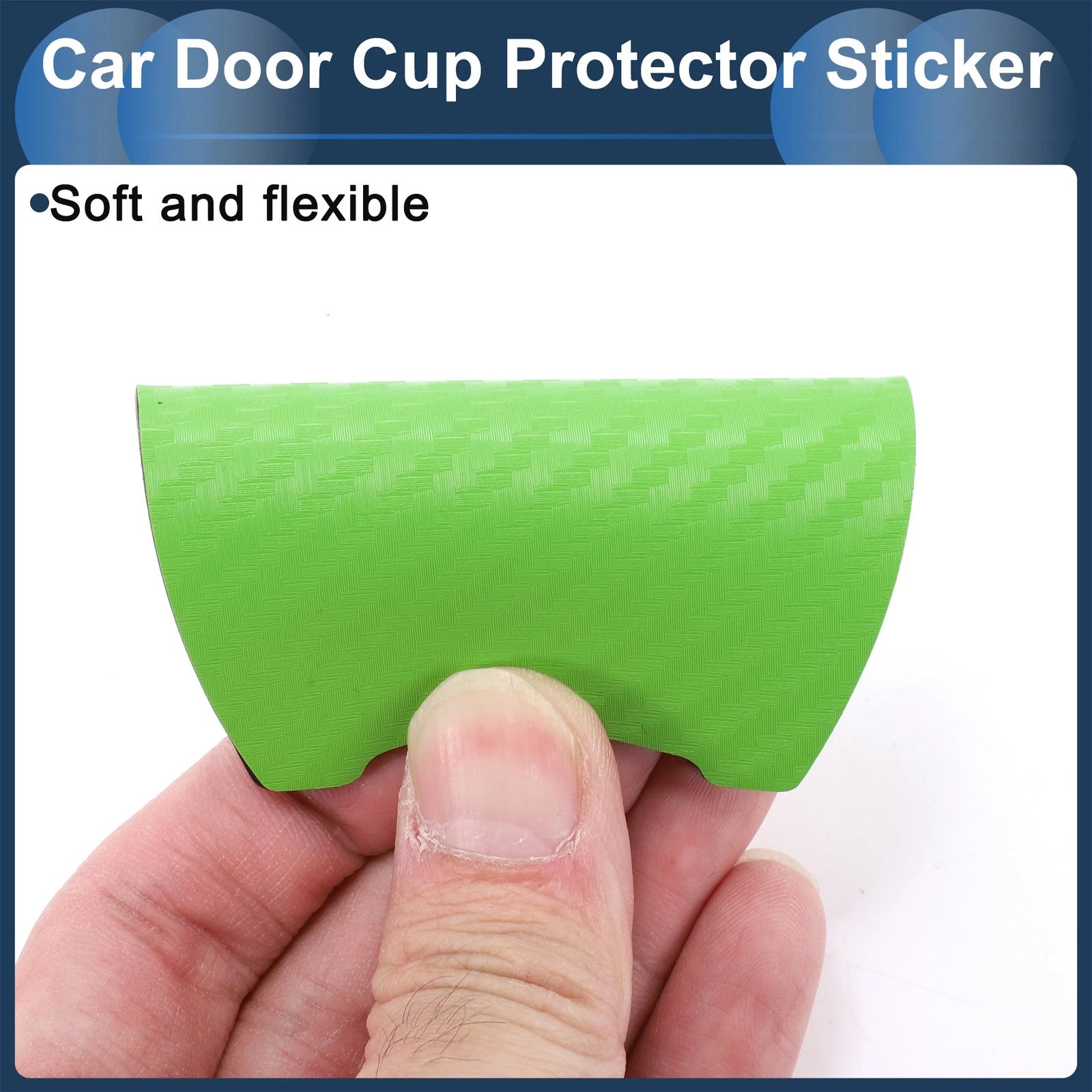3D Car Door Handle Scratch Protector for Universal Vehicles (68x85mm)