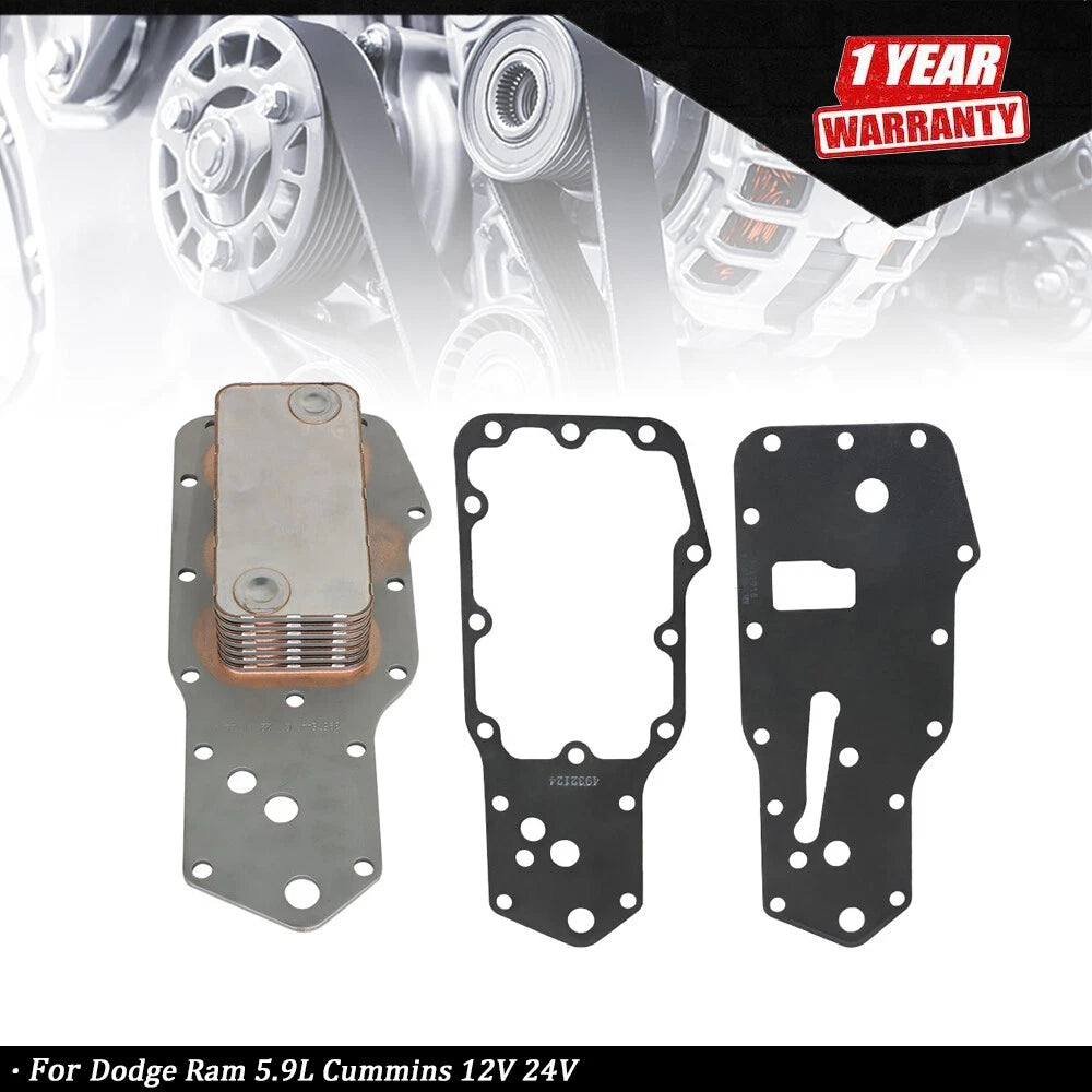 Engine Oil Cooler Core with Gaskets for Dodge Ram 5.9L (1994–2002)