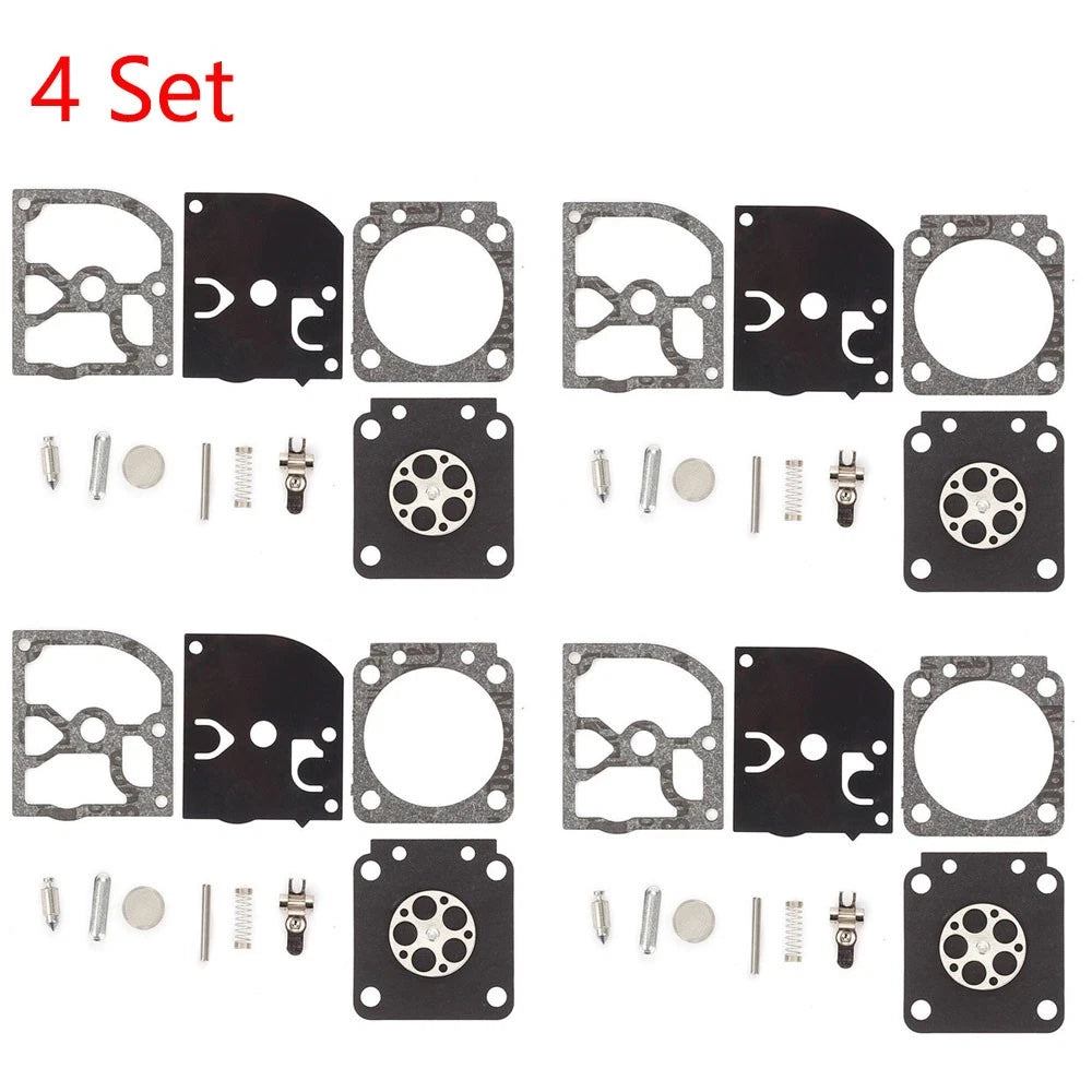 Set of 4 Carburetor Gasket Kit for Zama RB-129 C1M-W26A C1M-W26B C1M-W26C