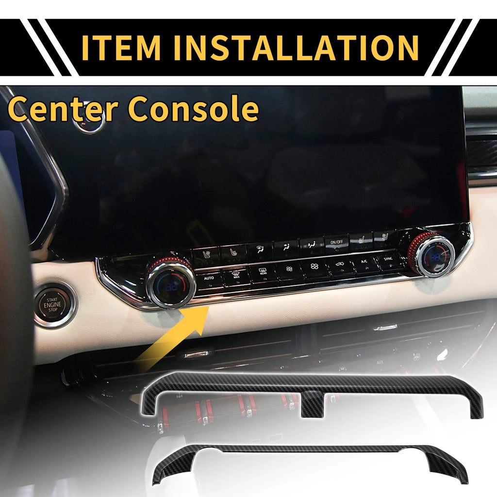 Central Control Panel Trim Cover Replacement for Chevy Colorado (2023–2024)