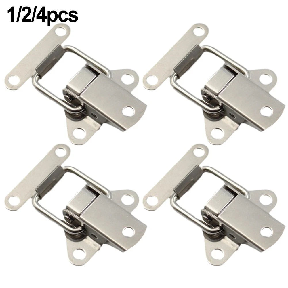 Heavy Duty Spring Loaded Clamp Clip for Secure Case Box Closure (Stainless Steel)